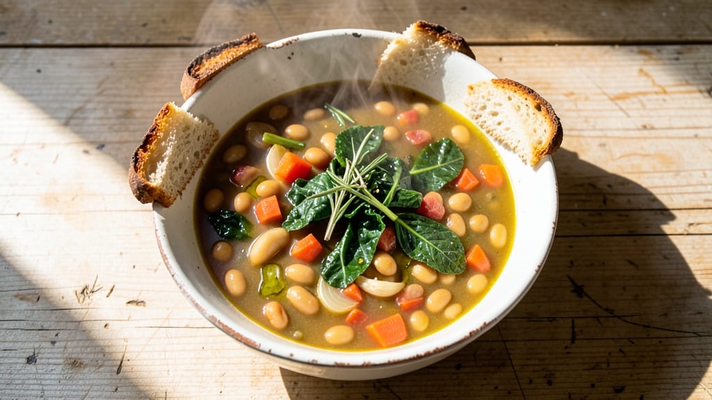 Authentic Tuscan Soup Recipe: Rustic Bread Crust and Pecorino Crunch