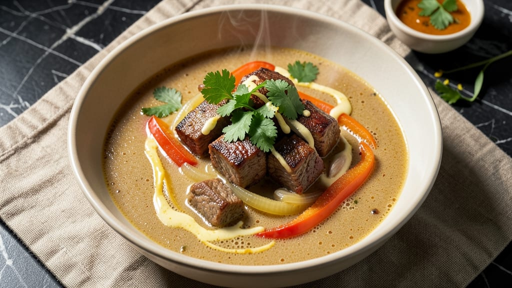 Beef Curry Soup Recipe: Spiced Tomato and Coconut Velvety Richness
