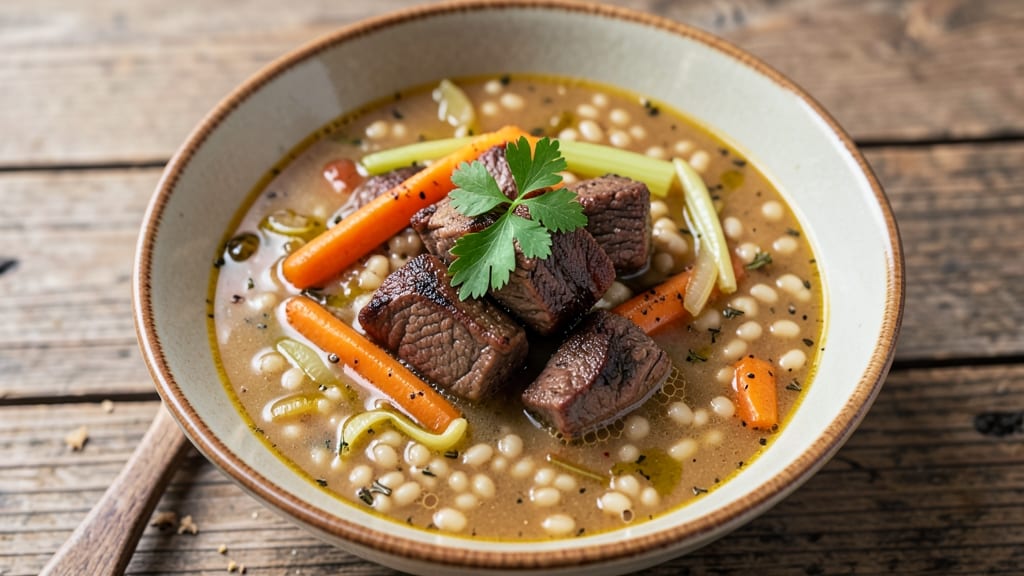 Beef Barley Soup Recipe Martha Stewart: Slow-Simmered Depth With Celery Crown Crunch