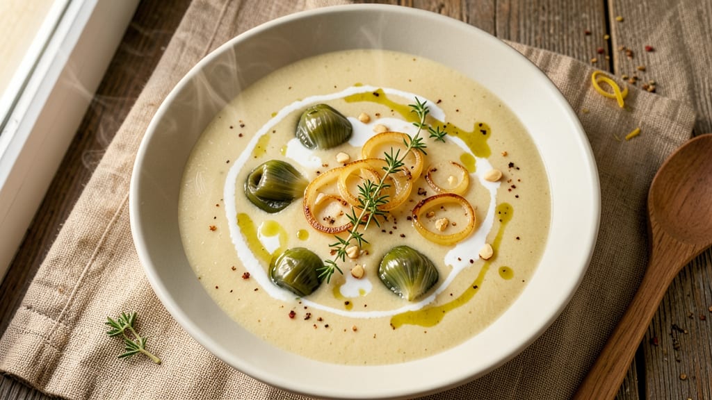 Artichoke Soup Recipe With Canned Artichokes: Velvety Herb Swirl in 25 Minutes