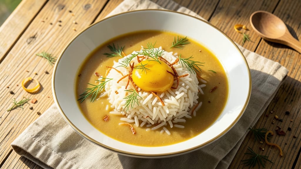 Avgolemono Soup Recipe with Rice: Lemon-Egg Creaminess Paired With Fluffy Grains