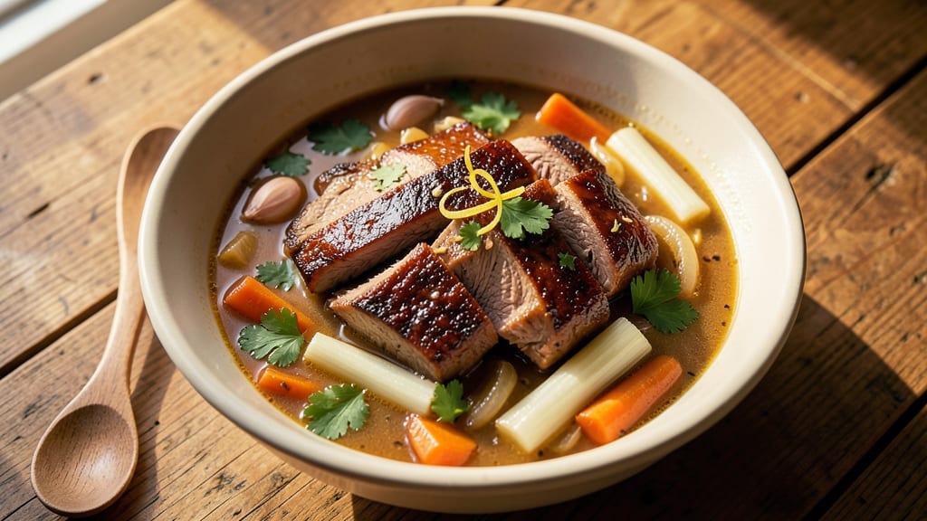 Harrigan's Prime Rib Soup Recipe: Deep Umami Broth With Tender Beef Chunks