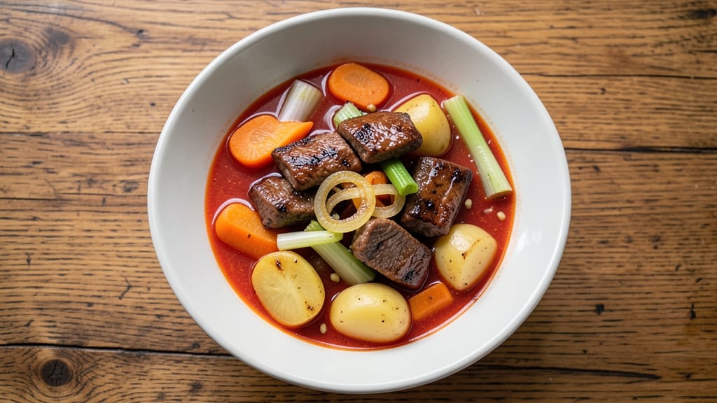Beef Tips and Vegetable Soup Recipe: Savory Bites in Hearty Broth