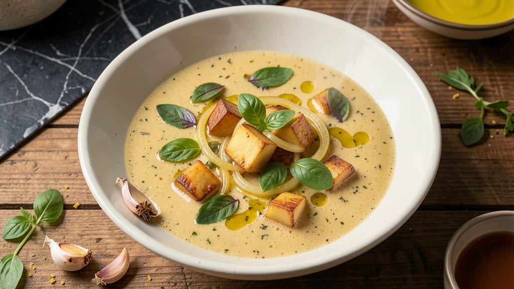 Basil Soup Recipe Vegetarian: Herb-Infused Creaminess With Fresh Garden Crunch