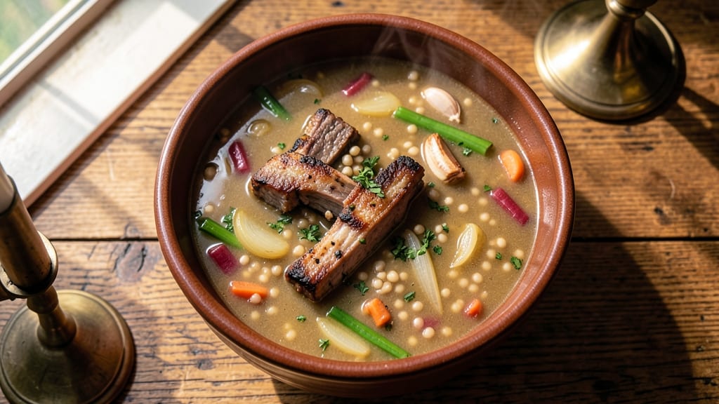 Beef Barley Soup Recipe With Prime Rib Bones: Prime Rib Broth Magic in One Pot