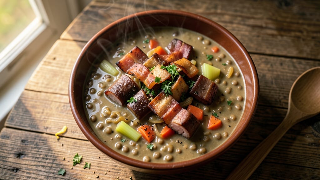 Andersen's Split Pea Soup Copycat Recipe: Smoky Bacon and Herb Depth in One Pot