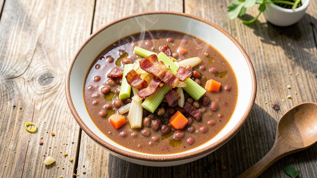 Bacon Red Lentil Soup Recipe: Smoky Bacon and Earthy Lentil Harmony
