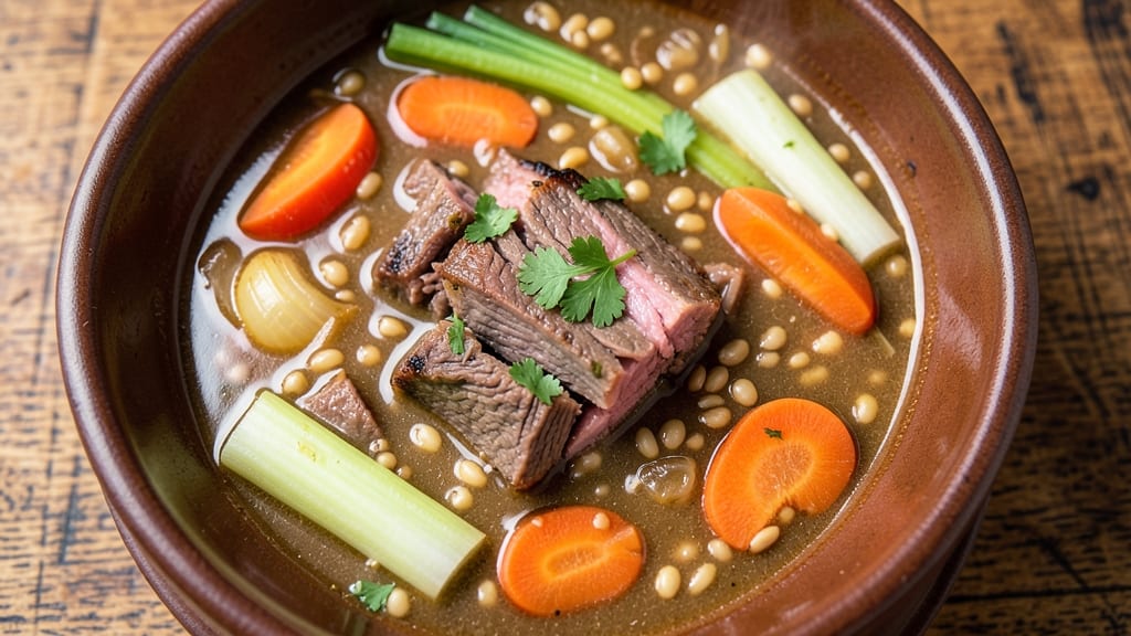 Best Beef and Barley Soup Recipe Ever: Deep Umami Flavor From Slow-Cooked Bones
