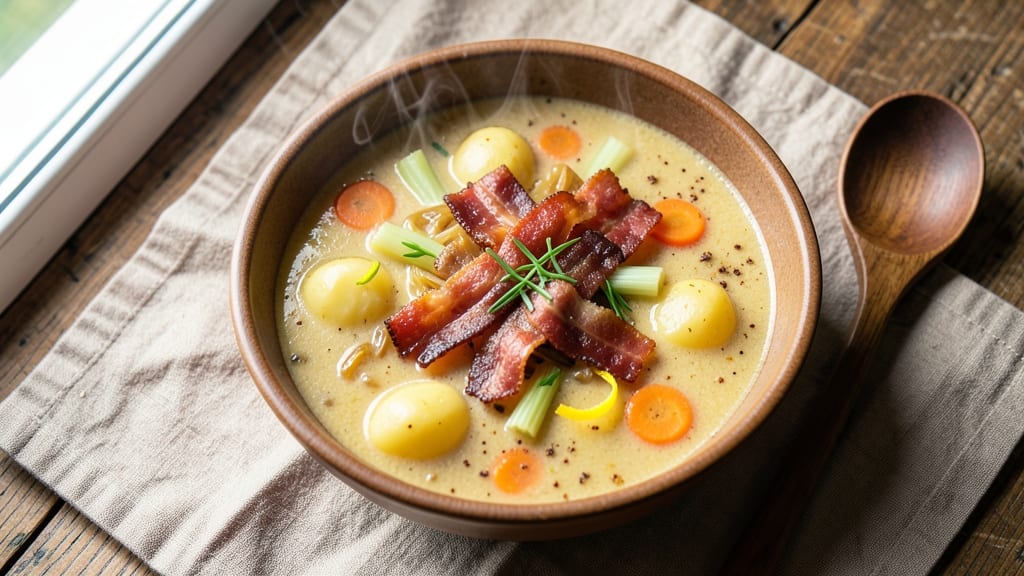 Bear Creek Potato Soup Recipe: Slow-Cooker Creamy Velouté With Bacon Crunch