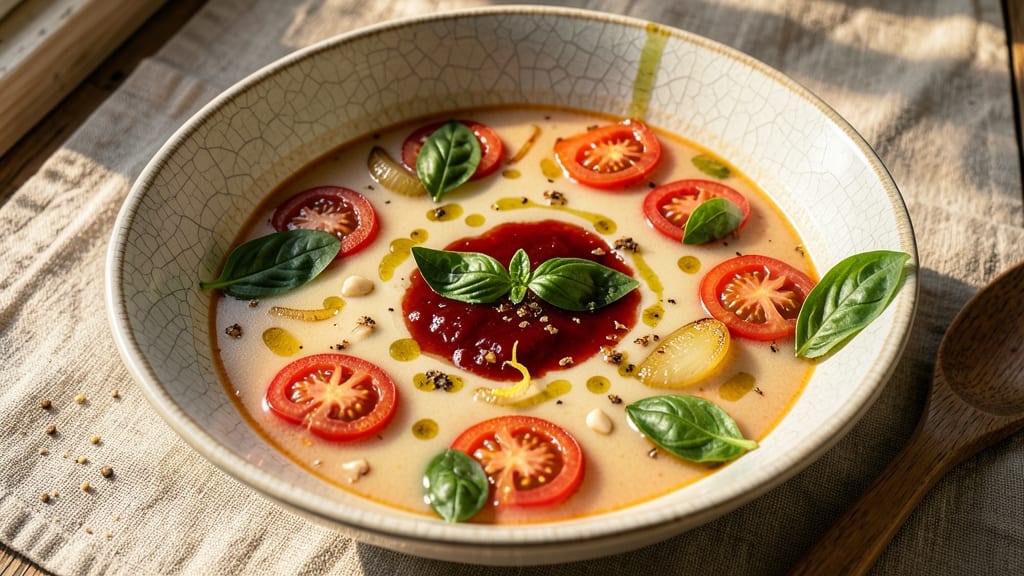 Beyond Bread Tomato Basil Soup Recipe: Plant-Based Comfort With Fresh Herb Brightness