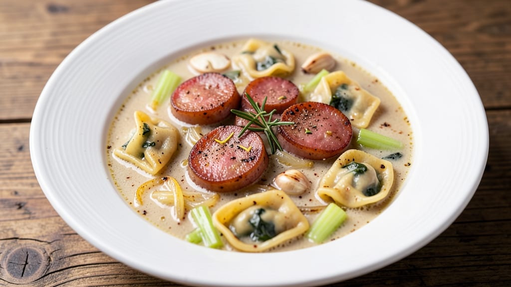 Autumn Tortellini with Sausage Soup Recipe: Smoky Italian Comfort in One Pot