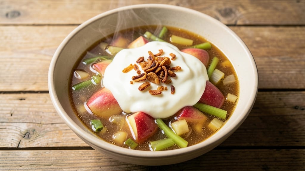 Apple Pie Soup Recipe: Warm Spiced Apple and Celery Crown Crunch