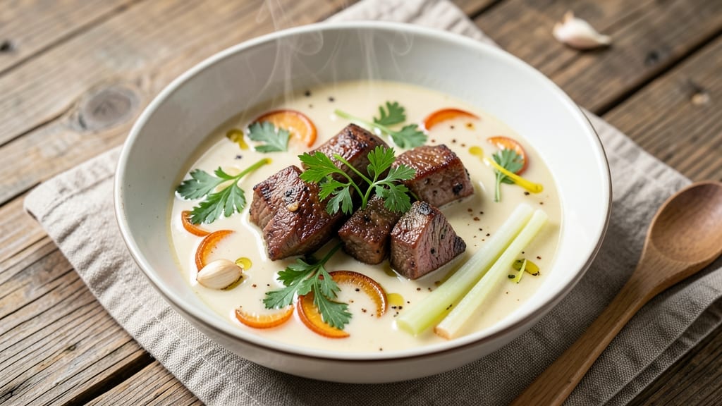 Beef Watercress Soup Recipe: Peppery Greens Meet Hearty Beef Broth