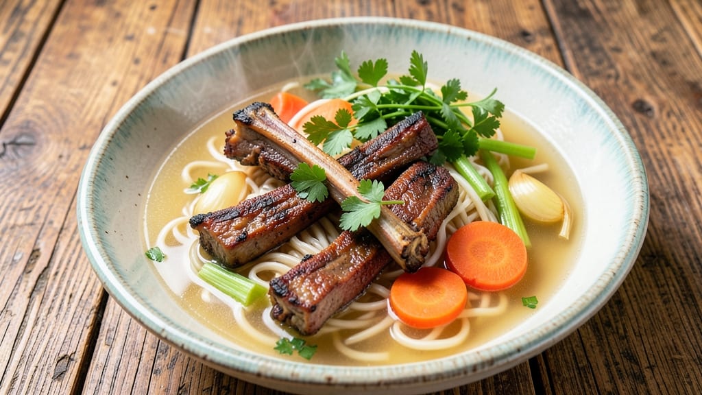 Beef Broth Noodle Soup Recipe: Pillowy Noodles in Deep Umami Broth
