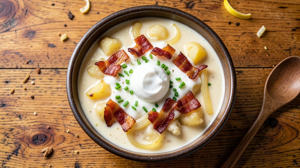 Allison's Baked Potato Soup Recipe: Velvety Creaminess With Crispy Bacon Bits